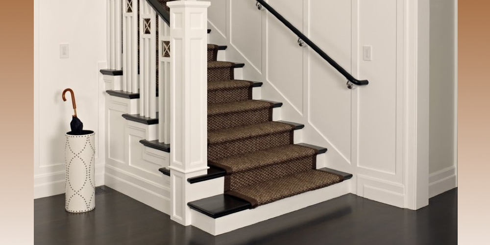 Beautiful custom stair runners, carpet on steps, step carpets, stair carpets